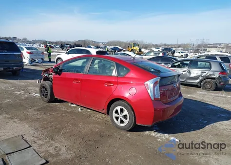 2013 Toyota Prius Three z USA, uszkodzony, nr VIN JTDKN3DUXD0354350